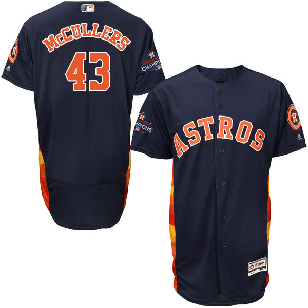 Astros #43 Lance McCullers Navy Blue Flexbase Authentic Collection World Series Champions Stitched MLB Jersey